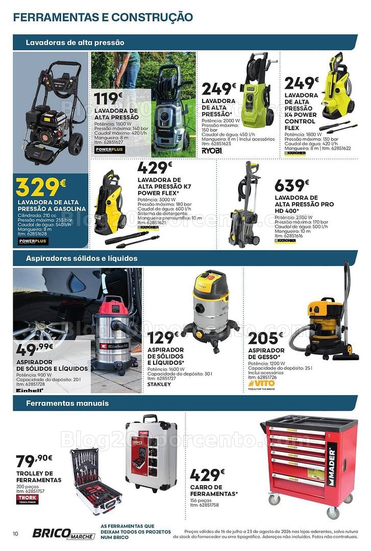Antevisão Folheto BRICOMARCHÉ Promoções de 16 julho a 23 agosto